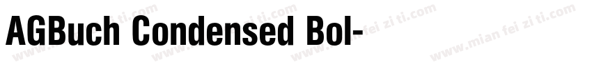 AGBuch Condensed Bol字体转换
